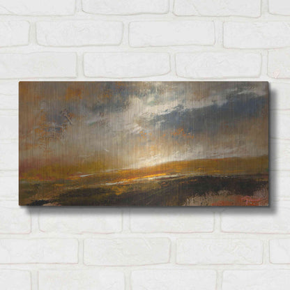 Luxe Metal Art 'Last of The Green' by Patrick Dennis, Metal Wall Art,24x12