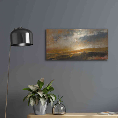 Luxe Metal Art 'Last of The Green' by Patrick Dennis, Metal Wall Art,24x12