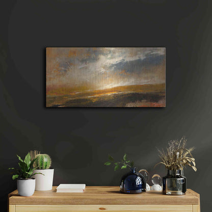 Luxe Metal Art 'Last of The Green' by Patrick Dennis, Metal Wall Art,24x12