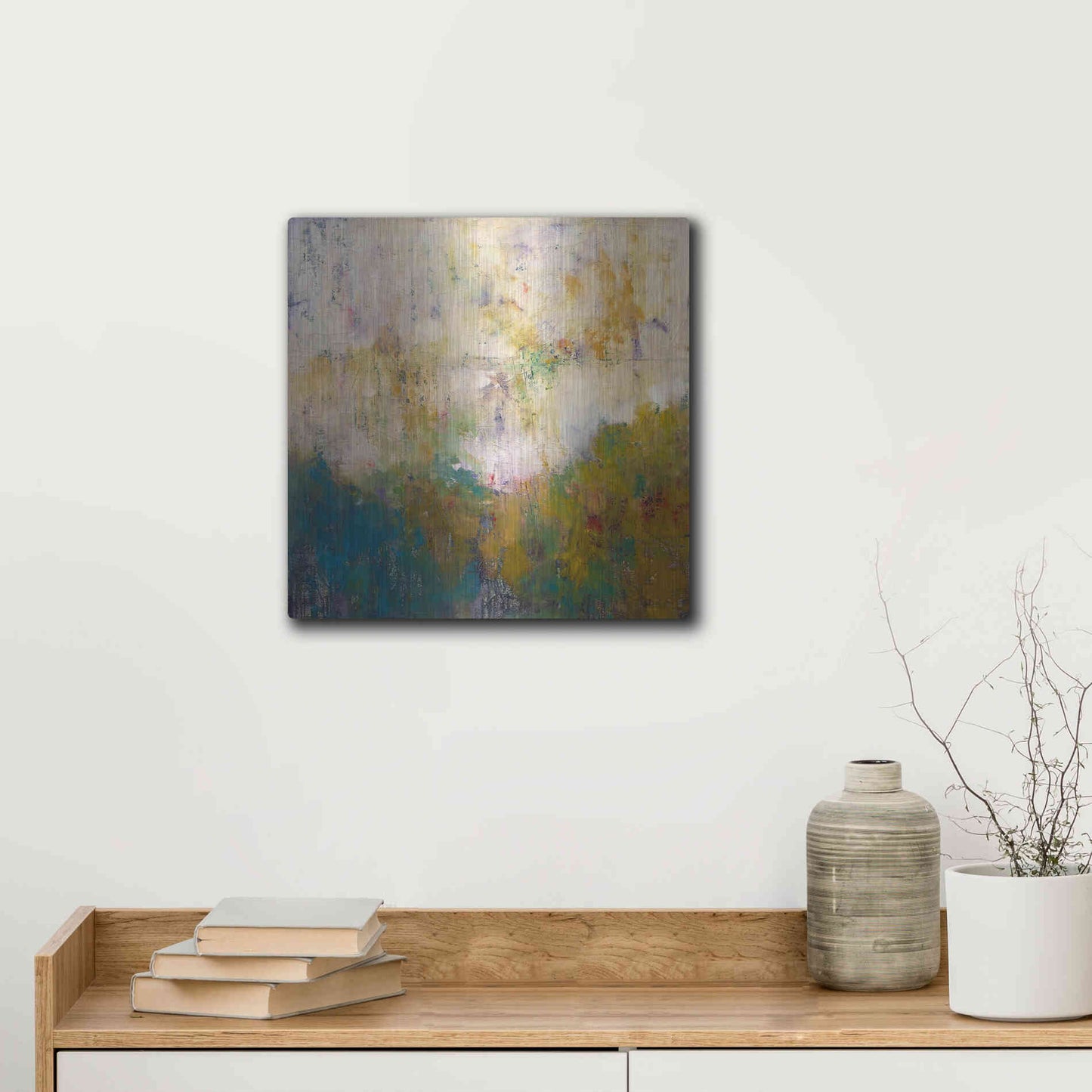 Luxe Metal Art 'London No. 1' by Patrick Dennis, Metal Wall Art,12x12