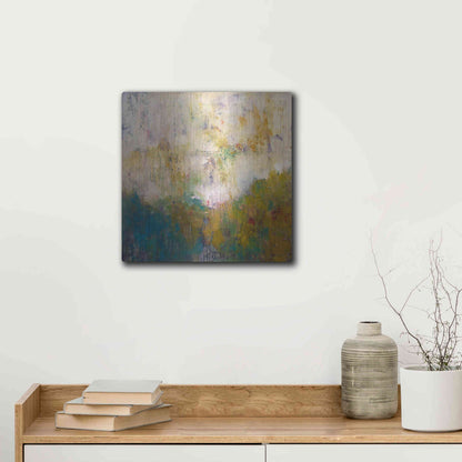 Luxe Metal Art 'London No. 1' by Patrick Dennis, Metal Wall Art,12x12