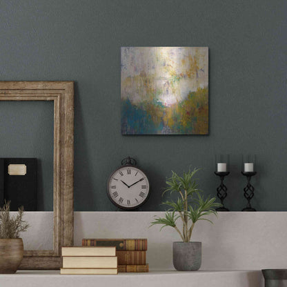 Luxe Metal Art 'London No. 1' by Patrick Dennis, Metal Wall Art,12x12