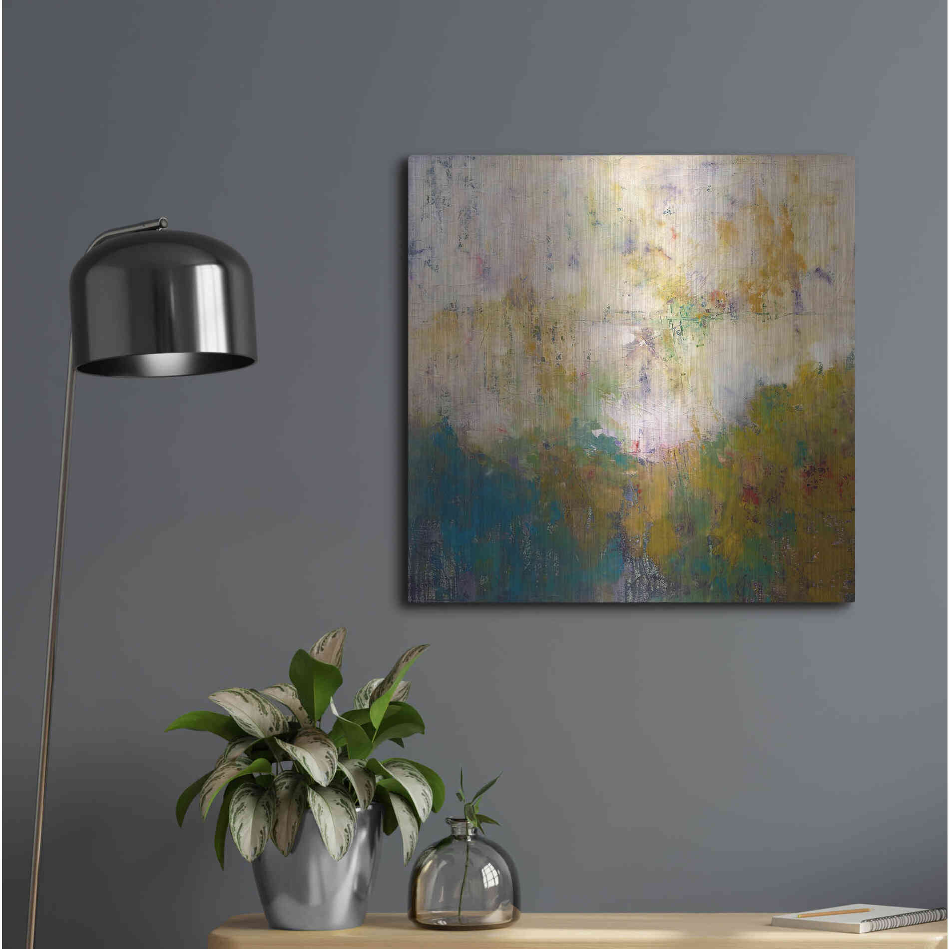 Luxe Metal Art 'London No. 1' by Patrick Dennis, Metal Wall Art,24x24