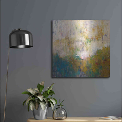 Luxe Metal Art 'London No. 1' by Patrick Dennis, Metal Wall Art,24x24