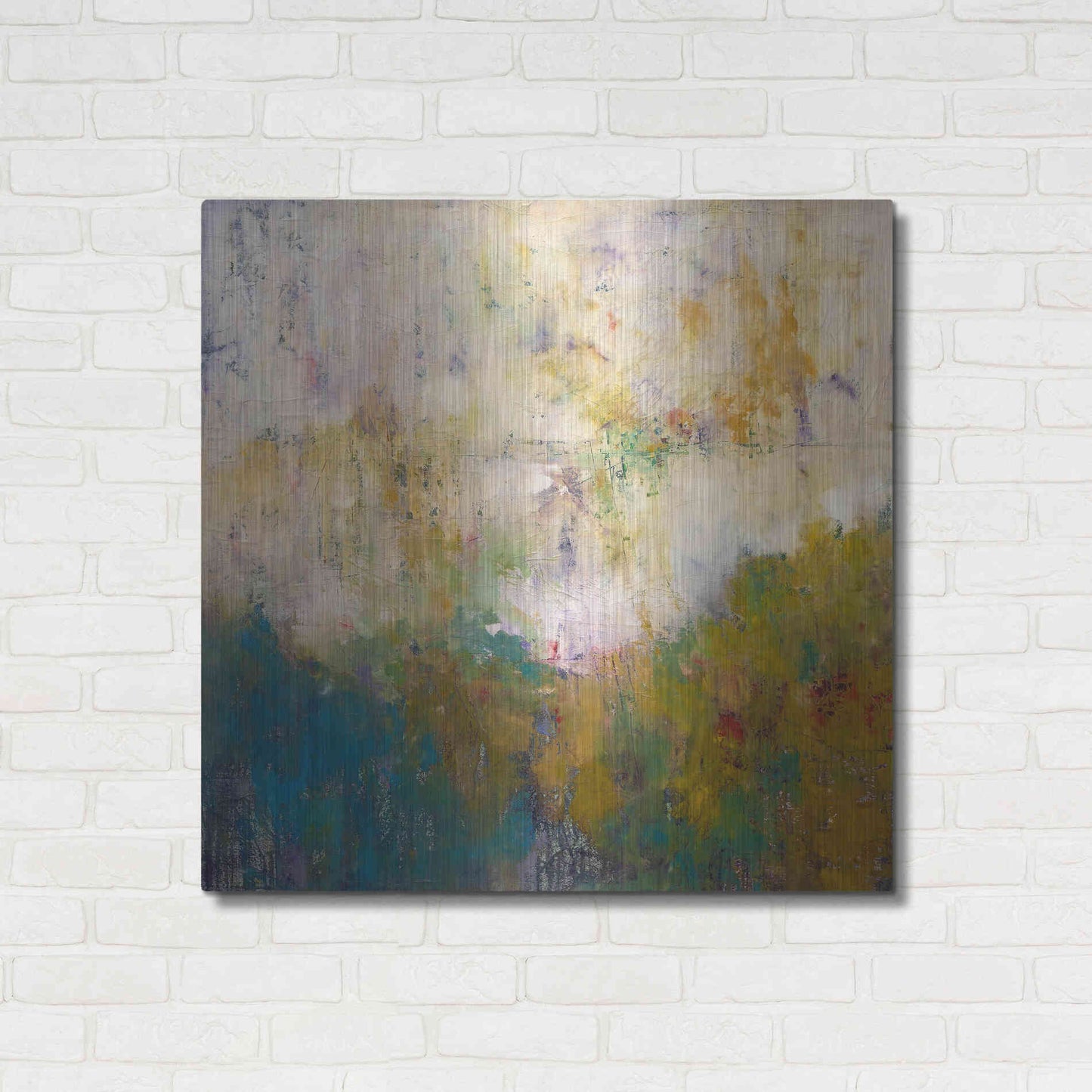 Luxe Metal Art 'London No. 1' by Patrick Dennis, Metal Wall Art,36x36