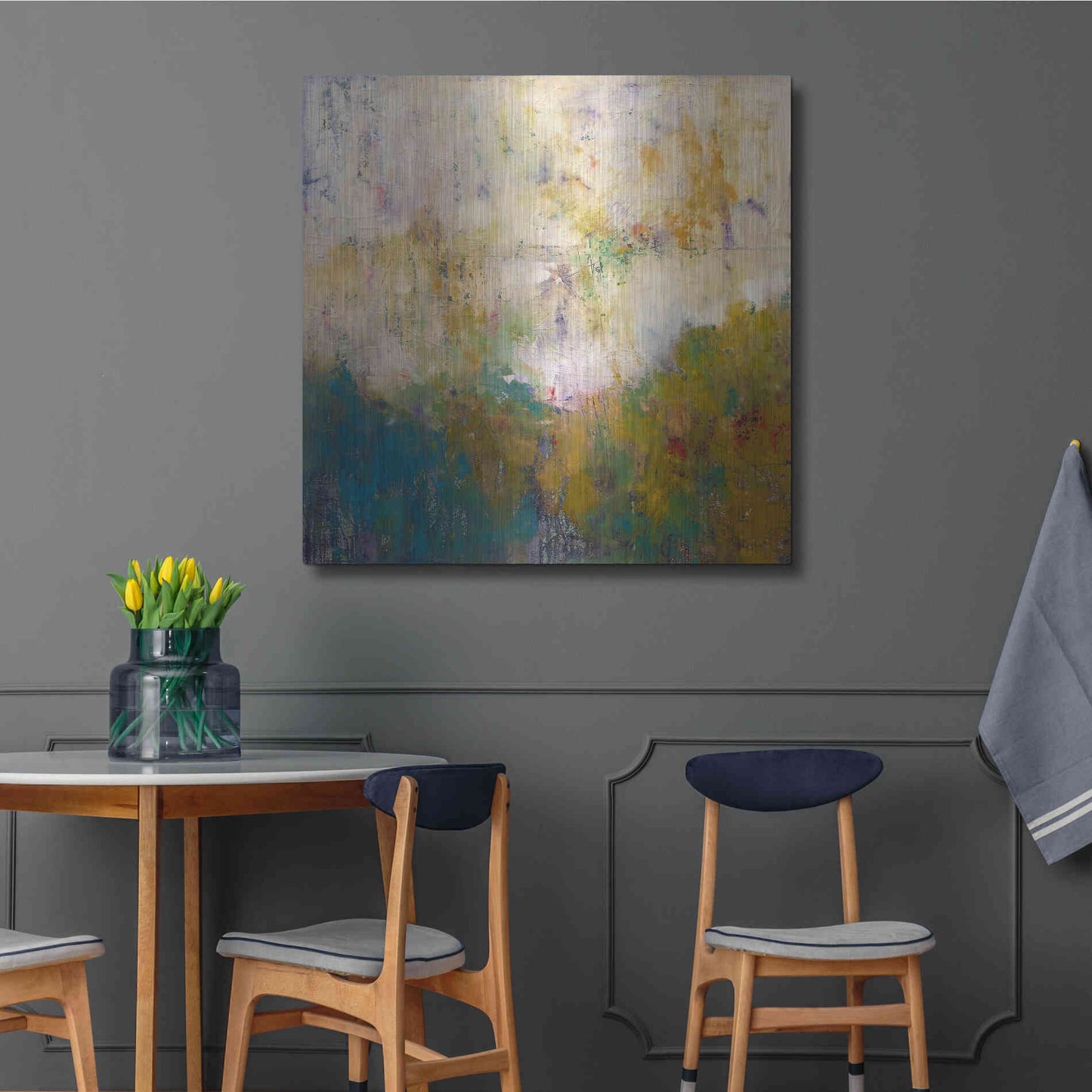 Luxe Metal Art 'London No. 1' by Patrick Dennis, Metal Wall Art,36x36