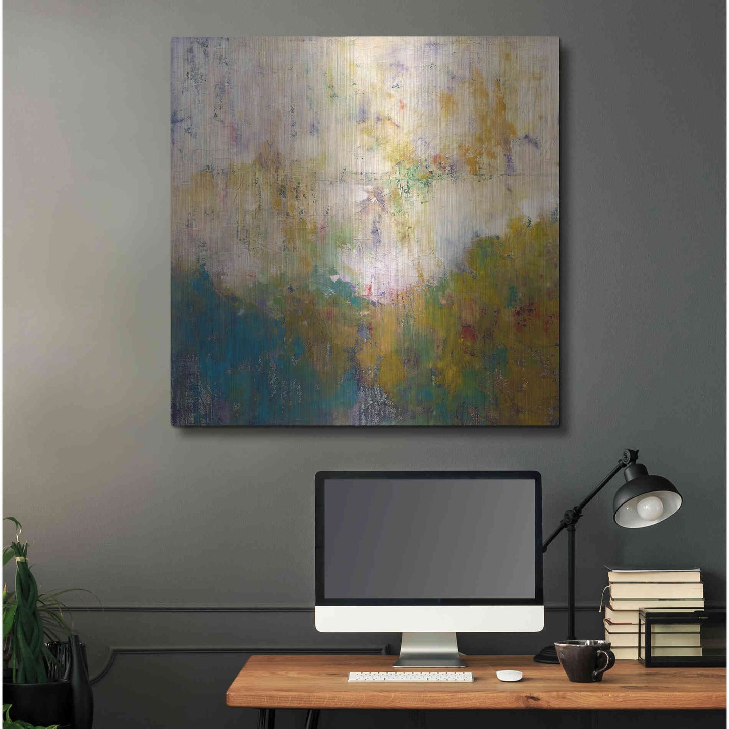 Luxe Metal Art 'London No. 1' by Patrick Dennis, Metal Wall Art,36x36