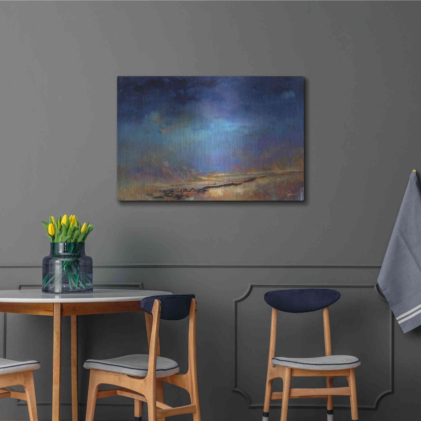 Luxe Metal Art 'Lost Land' by Patrick Dennis, Metal Wall Art,36x24