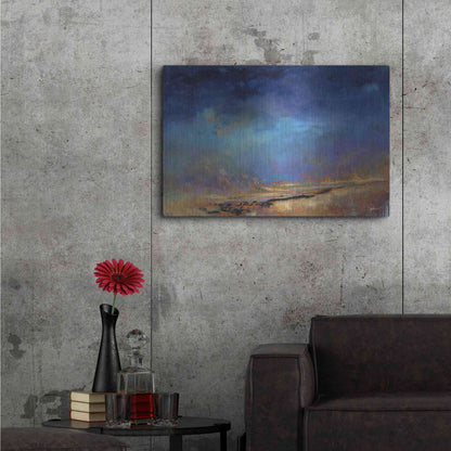 Luxe Metal Art 'Lost Land' by Patrick Dennis, Metal Wall Art,36x24