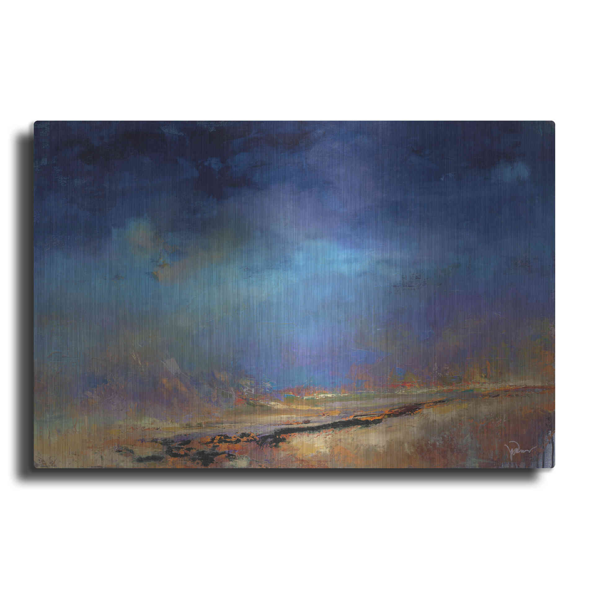 Luxe Metal Art 'Lost Land' by Patrick Dennis, Metal Wall Art