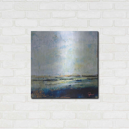 Luxe Metal Art 'Low Tide' by Patrick Dennis, Metal Wall Art,24x24