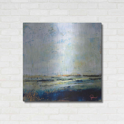 Luxe Metal Art 'Low Tide' by Patrick Dennis, Metal Wall Art,36x36