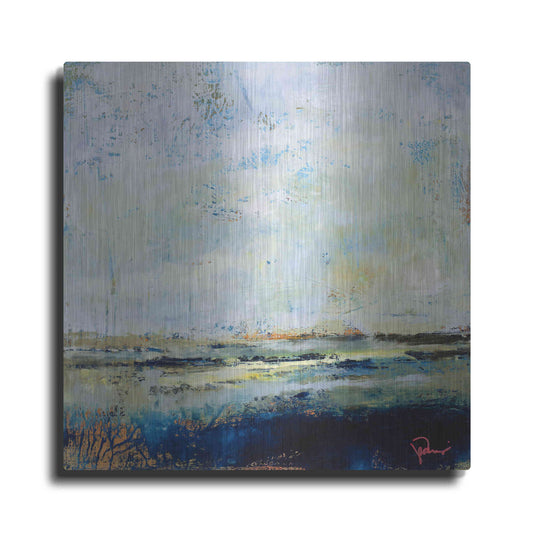 Luxe Metal Art 'Low Tide' by Patrick Dennis, Metal Wall Art
