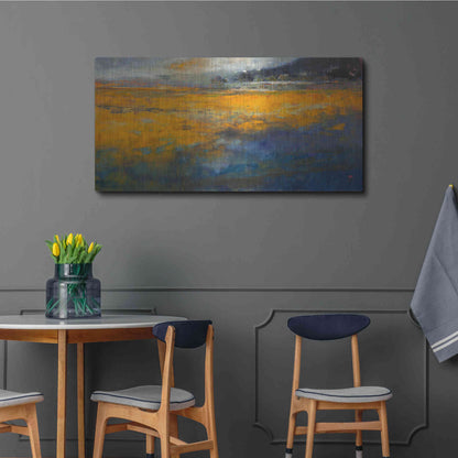 Luxe Metal Art 'Marshes' by Patrick Dennis, Metal Wall Art,48x24