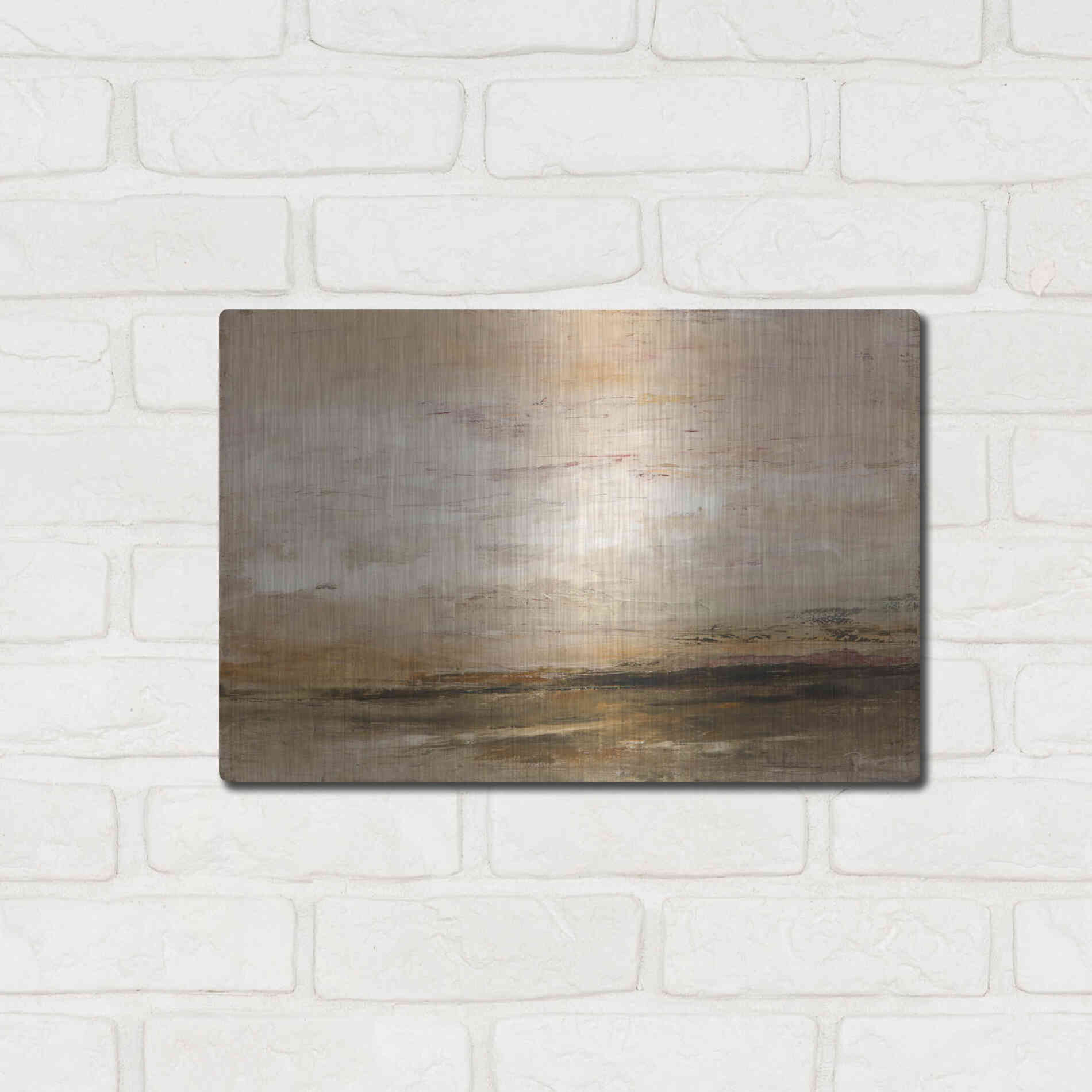 Luxe Metal Art 'Newsworthy' by Patrick Dennis, Metal Wall Art,16x12