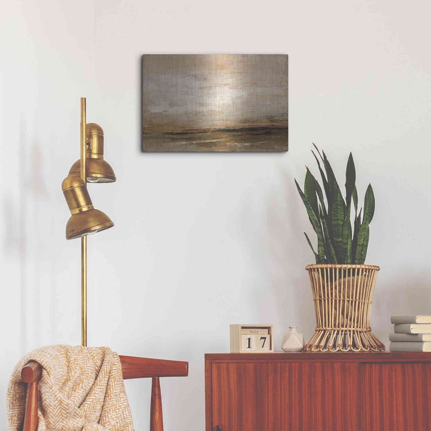 Luxe Metal Art 'Newsworthy' by Patrick Dennis, Metal Wall Art,24x16