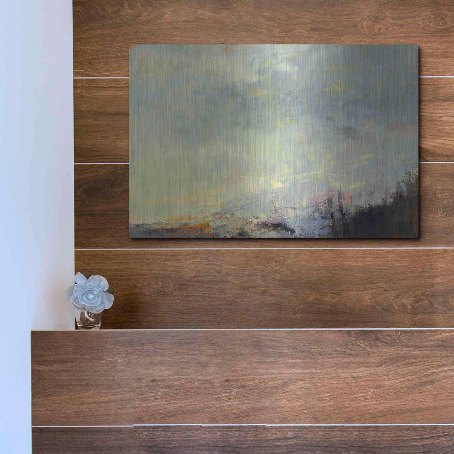 Luxe Metal Art 'No Reception' by Patrick Dennis, Metal Wall Art,16x12