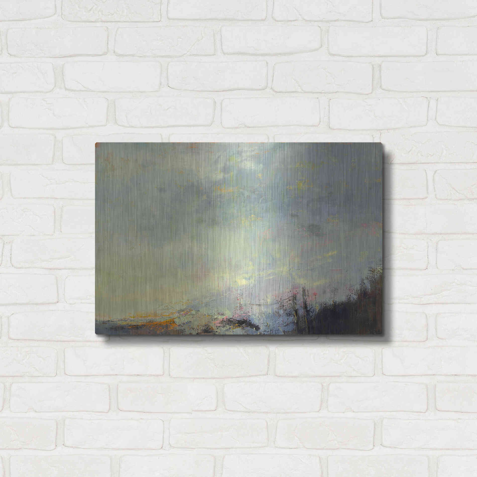 Luxe Metal Art 'No Reception' by Patrick Dennis, Metal Wall Art,24x16