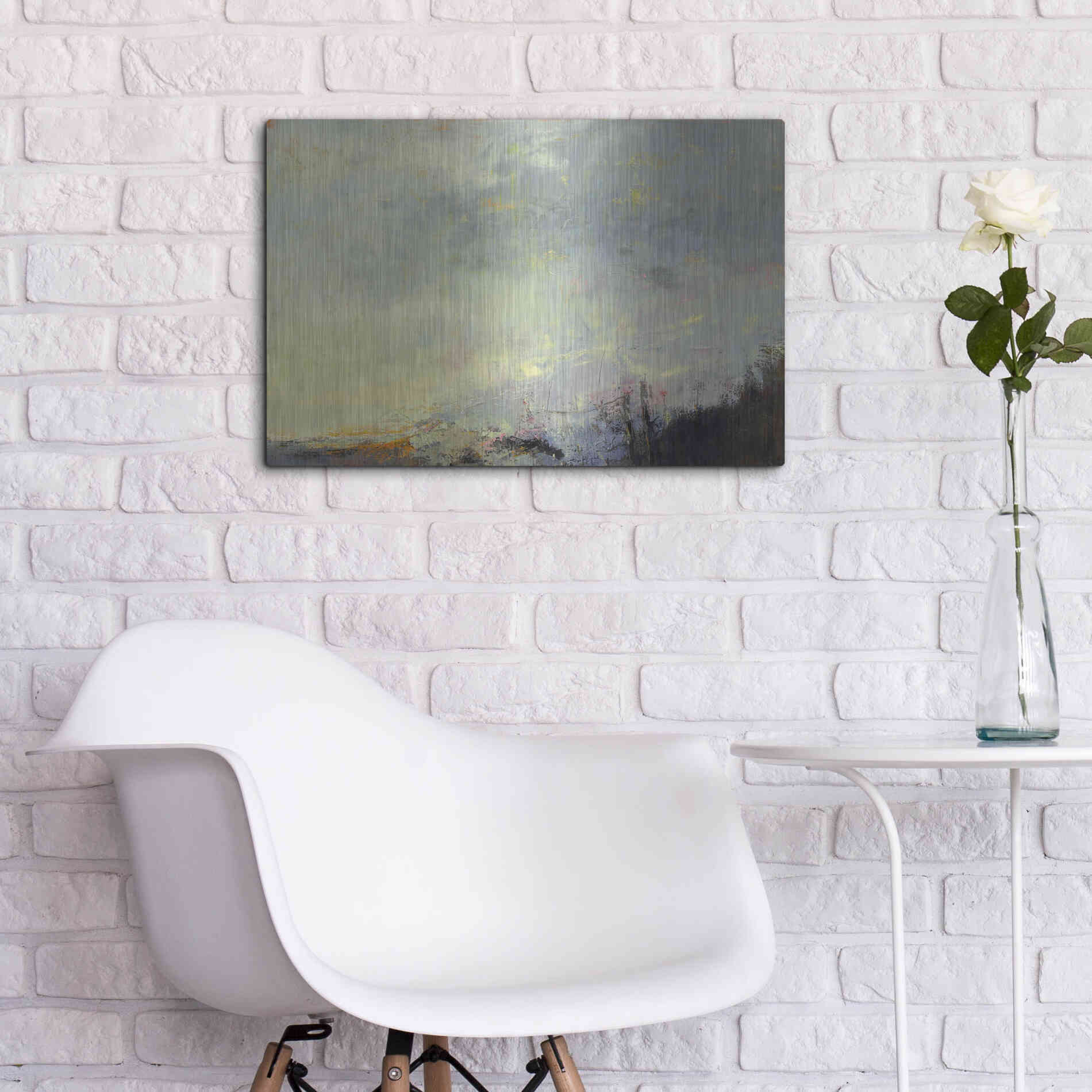 Luxe Metal Art 'No Reception' by Patrick Dennis, Metal Wall Art,24x16