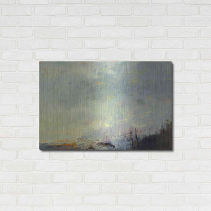 Luxe Metal Art 'No Reception' by Patrick Dennis, Metal Wall Art,36x24