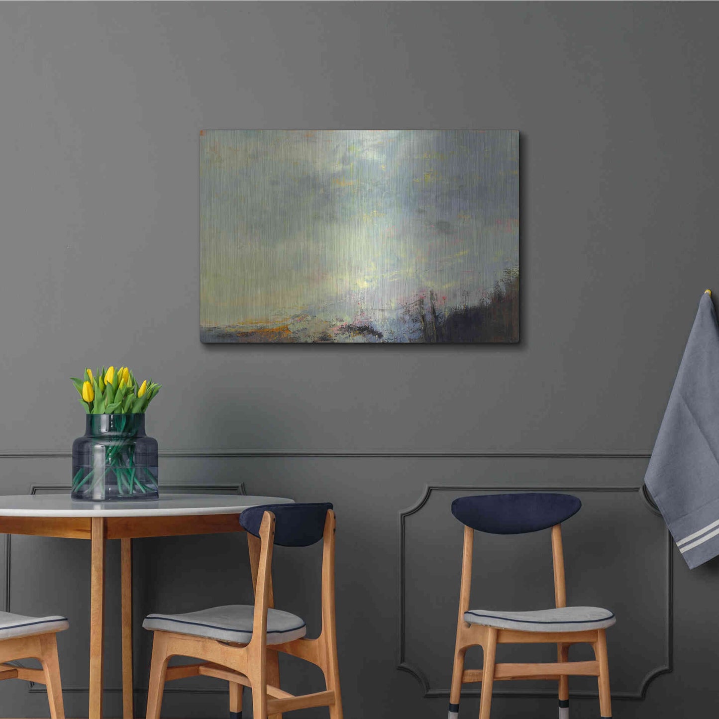 Luxe Metal Art 'No Reception' by Patrick Dennis, Metal Wall Art,36x24