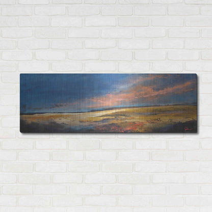 Luxe Metal Art 'Ranch Romance' by Patrick Dennis, Metal Wall Art,48x16