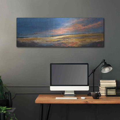 Luxe Metal Art 'Ranch Romance' by Patrick Dennis, Metal Wall Art,48x16