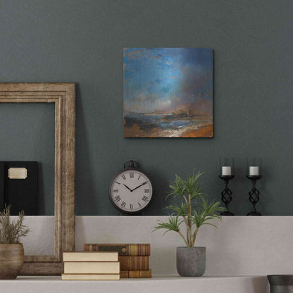 Luxe Metal Art 'Reclaimed Land' by Patrick Dennis, Metal Wall Art,12x12