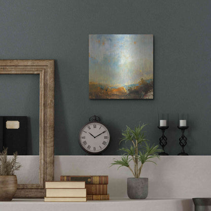 Luxe Metal Art 'Scaffold' by Patrick Dennis, Metal Wall Art,12x12