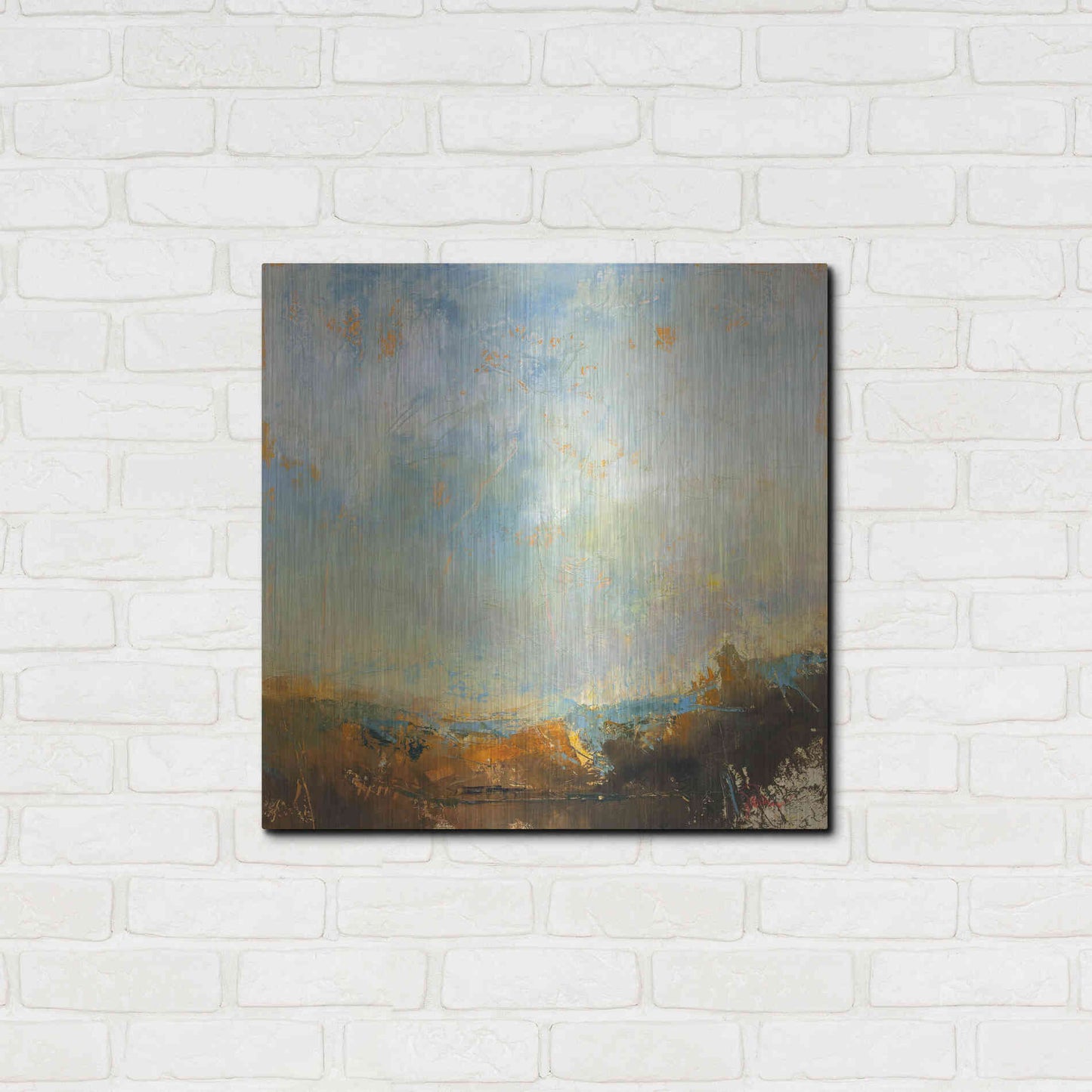 Luxe Metal Art 'Scaffold' by Patrick Dennis, Metal Wall Art,24x24