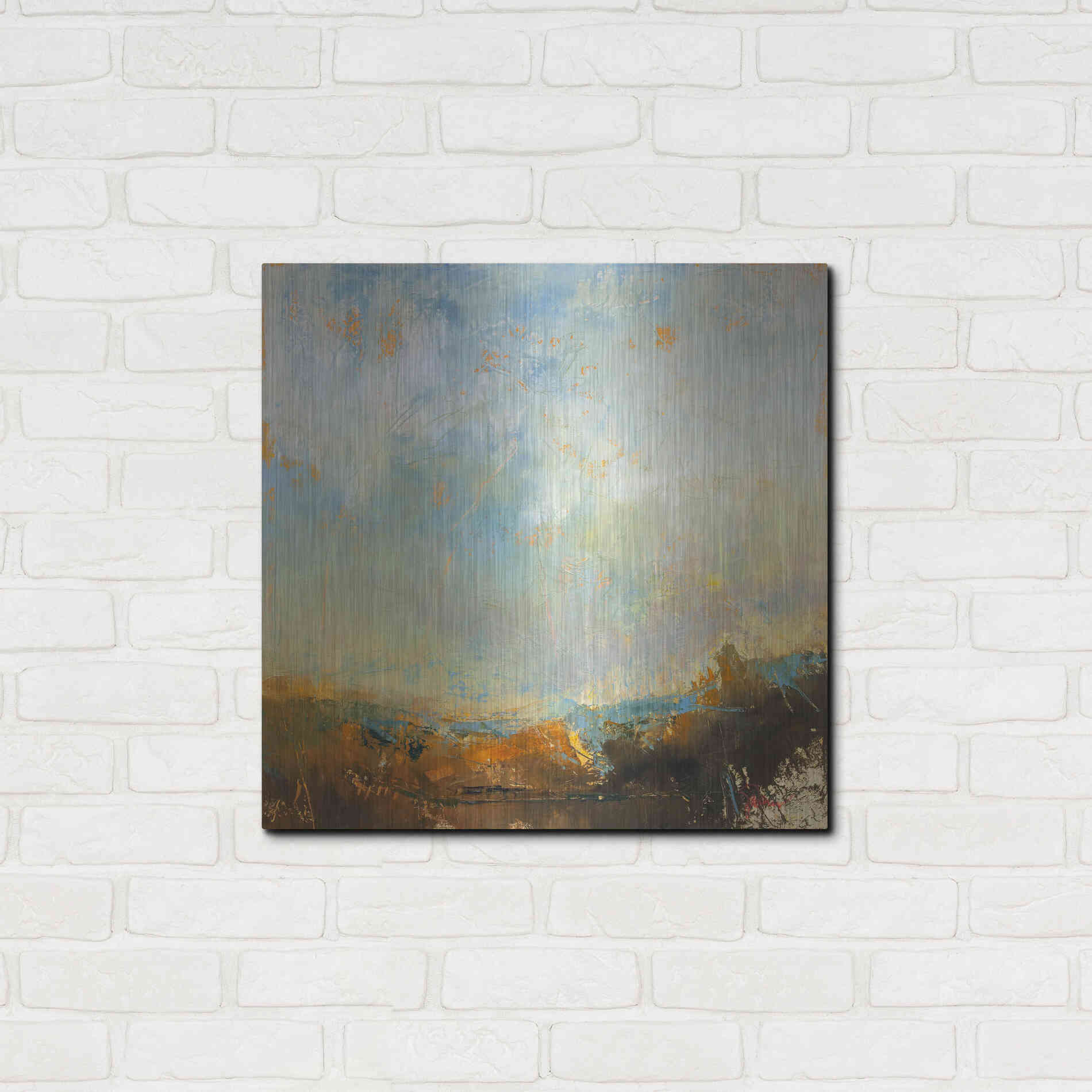 Luxe Metal Art 'Scaffold' by Patrick Dennis, Metal Wall Art,24x24