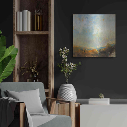 Luxe Metal Art 'Scaffold' by Patrick Dennis, Metal Wall Art,24x24