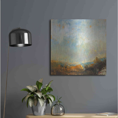 Luxe Metal Art 'Scaffold' by Patrick Dennis, Metal Wall Art,24x24