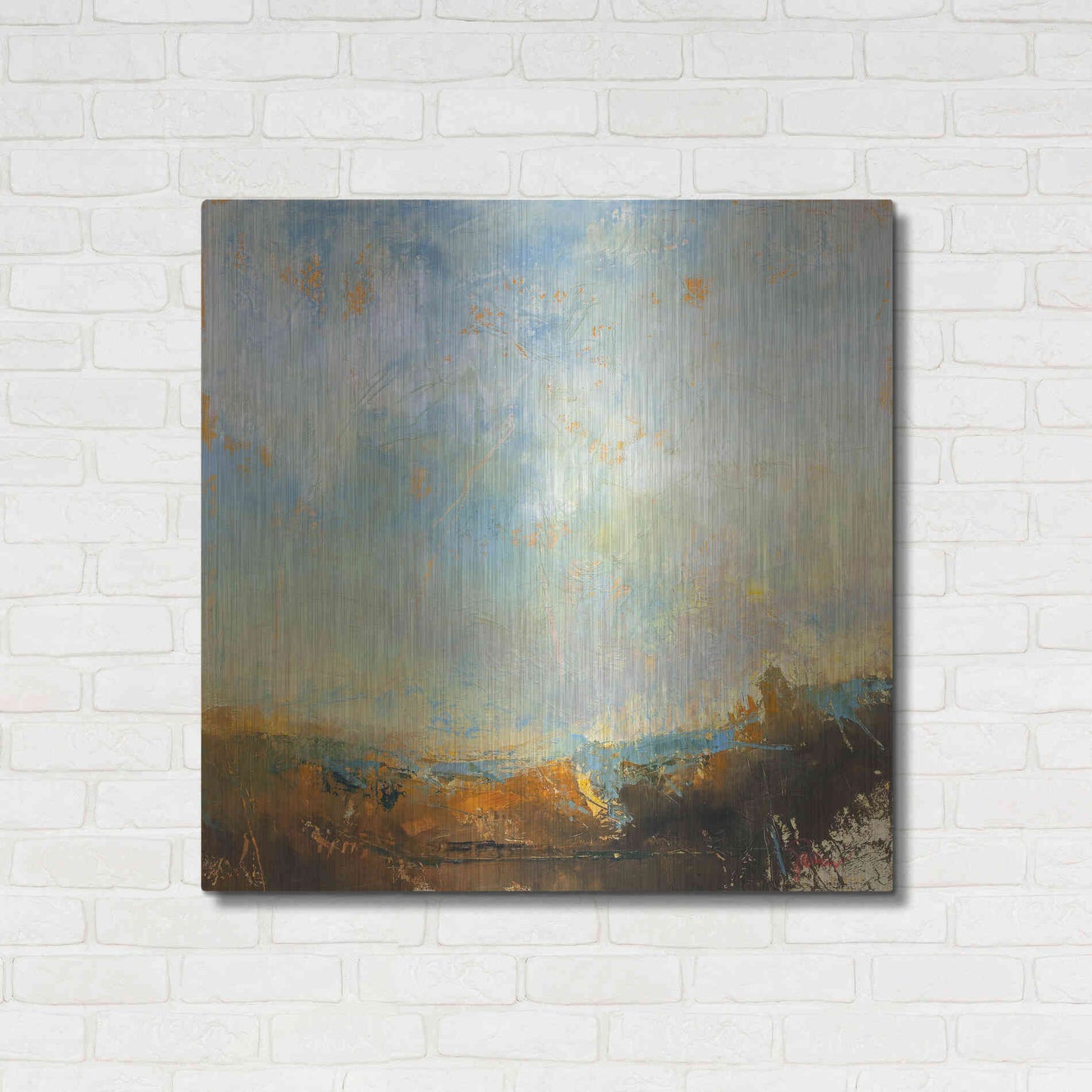 Luxe Metal Art 'Scaffold' by Patrick Dennis, Metal Wall Art,36x36