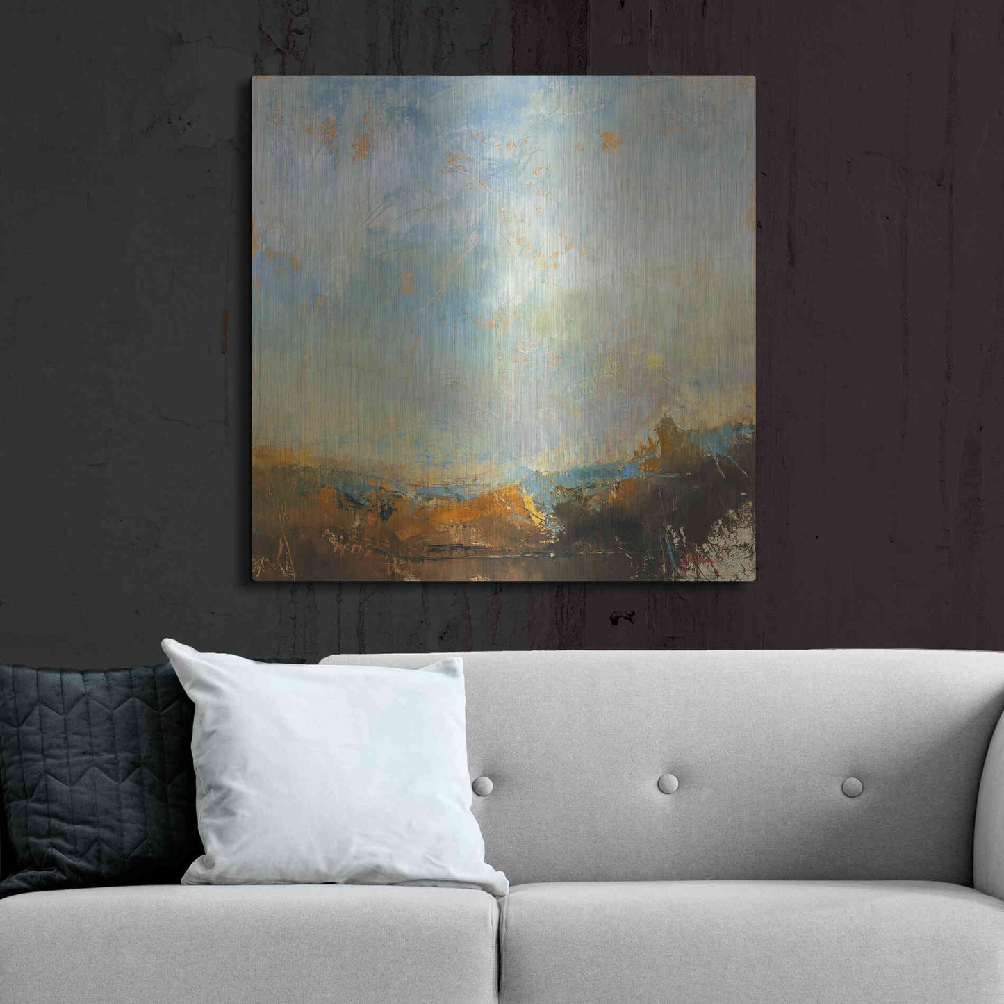 Luxe Metal Art 'Scaffold' by Patrick Dennis, Metal Wall Art,36x36