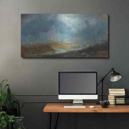 Luxe Metal Art 'Spires' by Patrick Dennis, Metal Wall Art,48x24