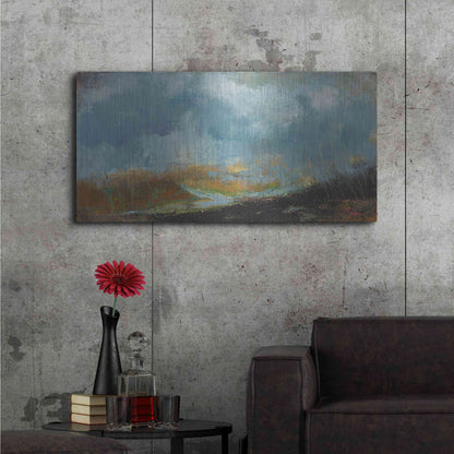 Luxe Metal Art 'Spires' by Patrick Dennis, Metal Wall Art,48x24