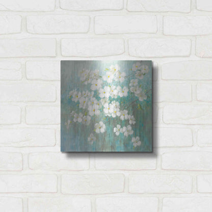 Luxe Metal Art 'Spring Dream I Abstract' by Danhui Nai, Metal Wall Art,12x12