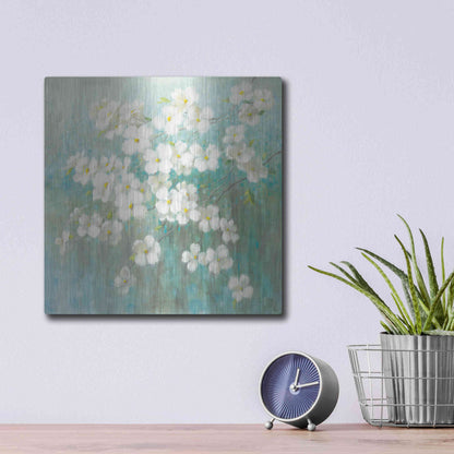 Luxe Metal Art 'Spring Dream I Abstract' by Danhui Nai, Metal Wall Art,12x12