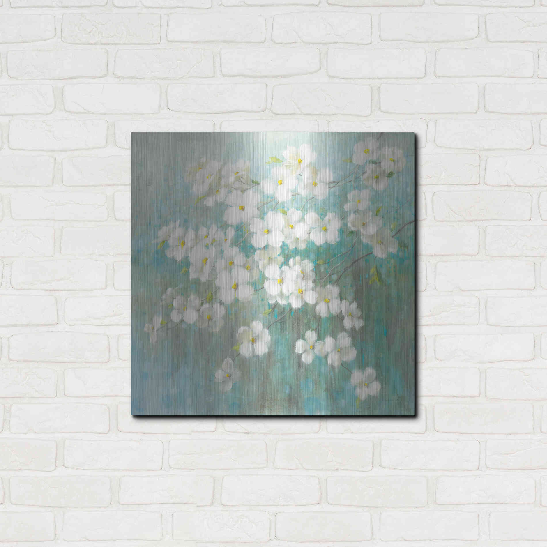Luxe Metal Art 'Spring Dream I Abstract' by Danhui Nai, Metal Wall Art,24x24