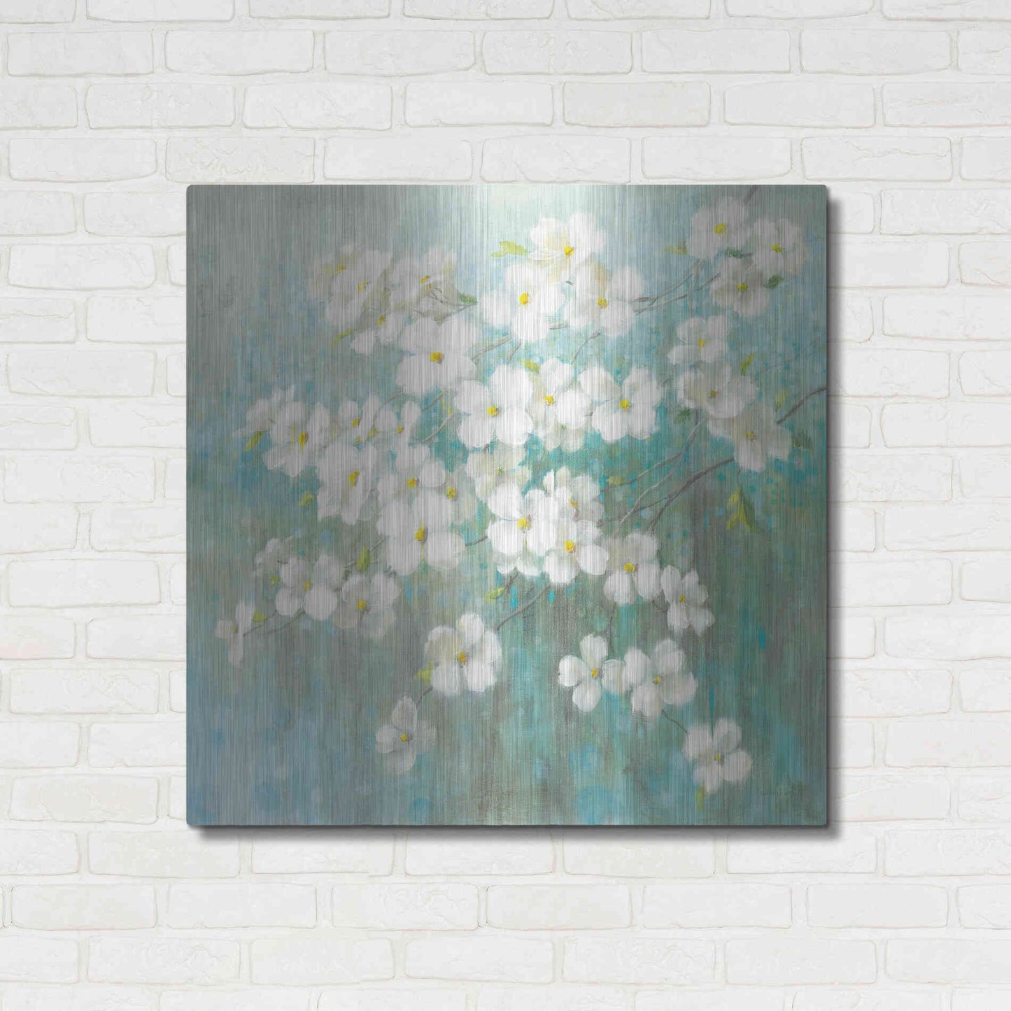 Luxe Metal Art 'Spring Dream I Abstract' by Danhui Nai, Metal Wall Art,36x36