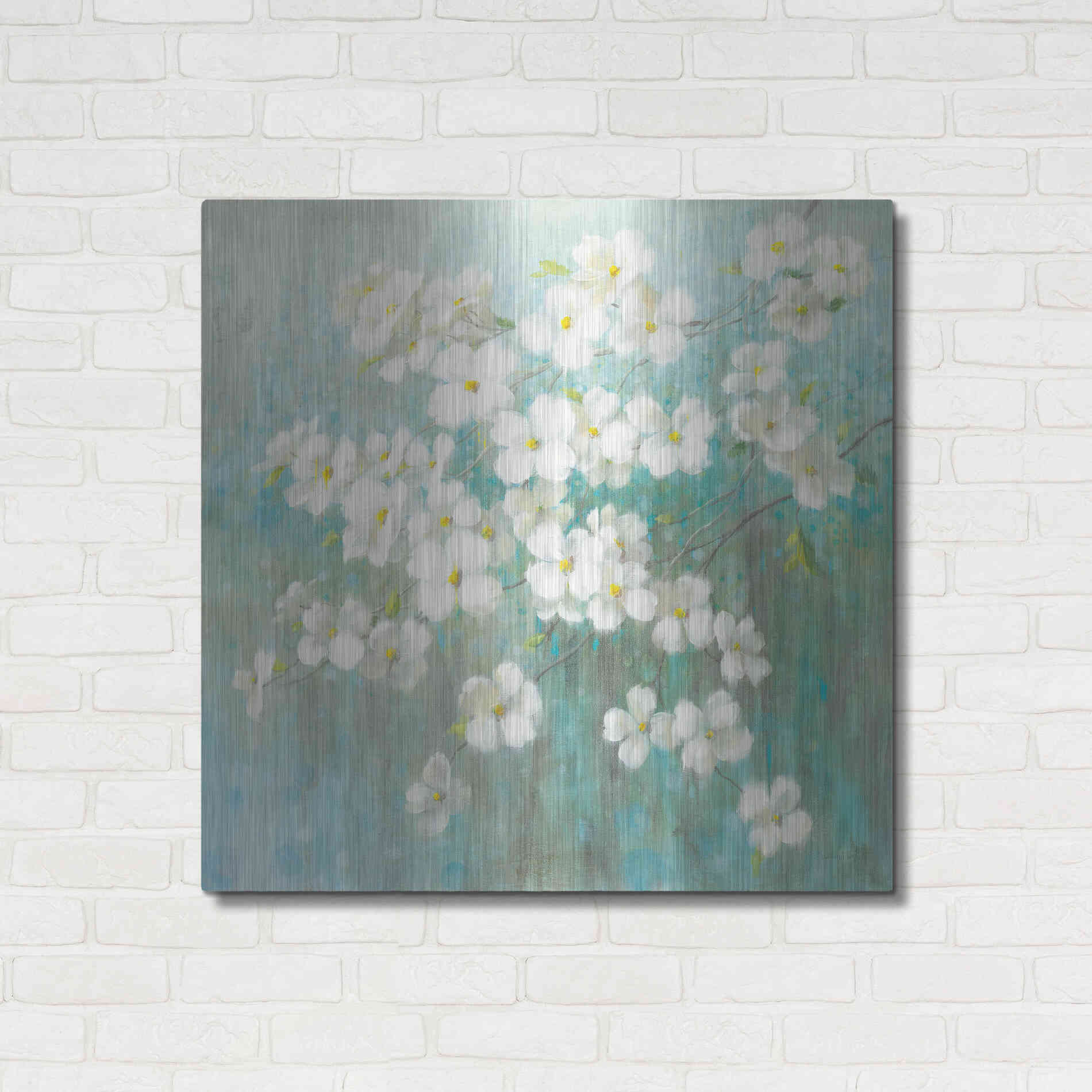 Luxe Metal Art 'Spring Dream I Abstract' by Danhui Nai, Metal Wall Art,36x36
