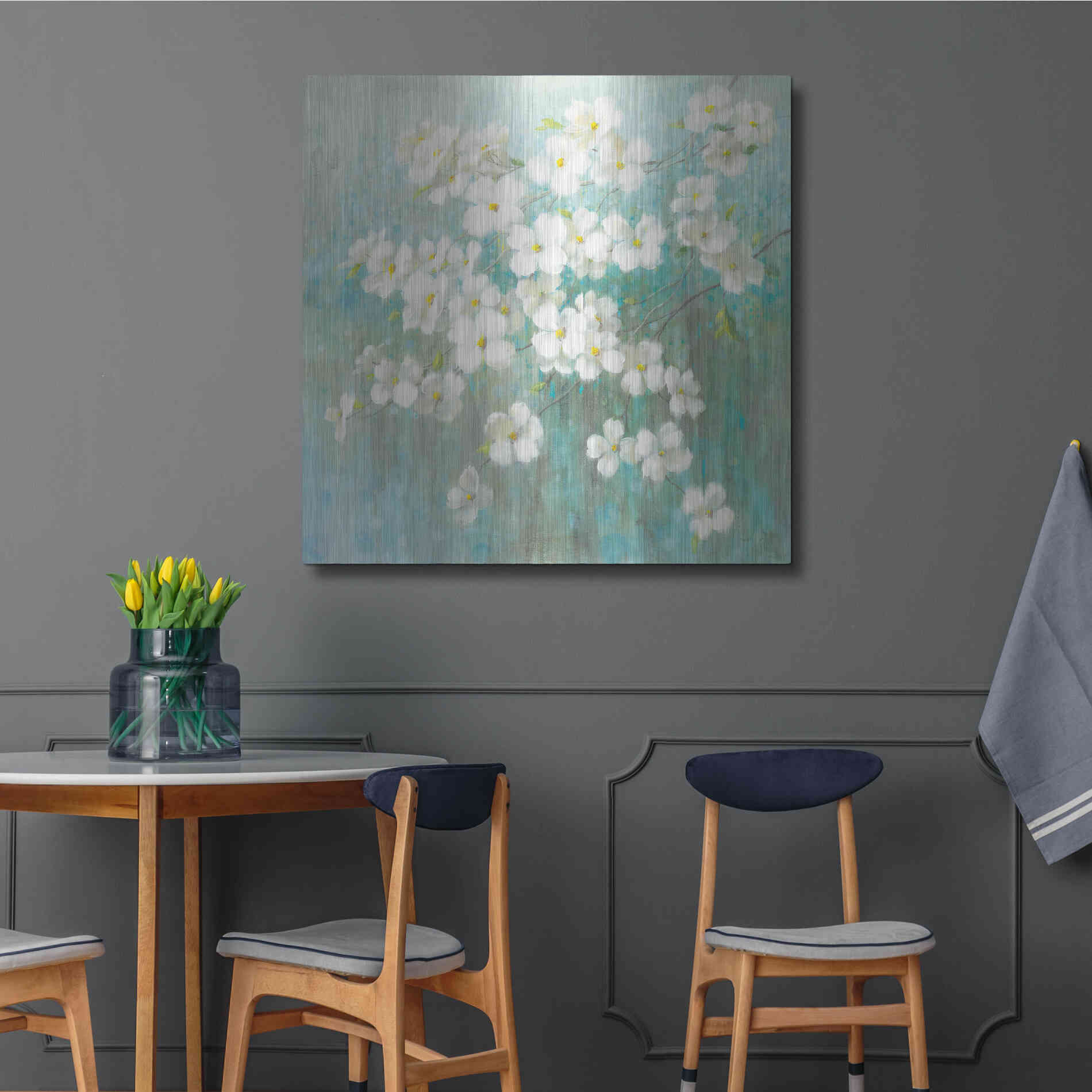 Luxe Metal Art 'Spring Dream I Abstract' by Danhui Nai, Metal Wall Art,36x36