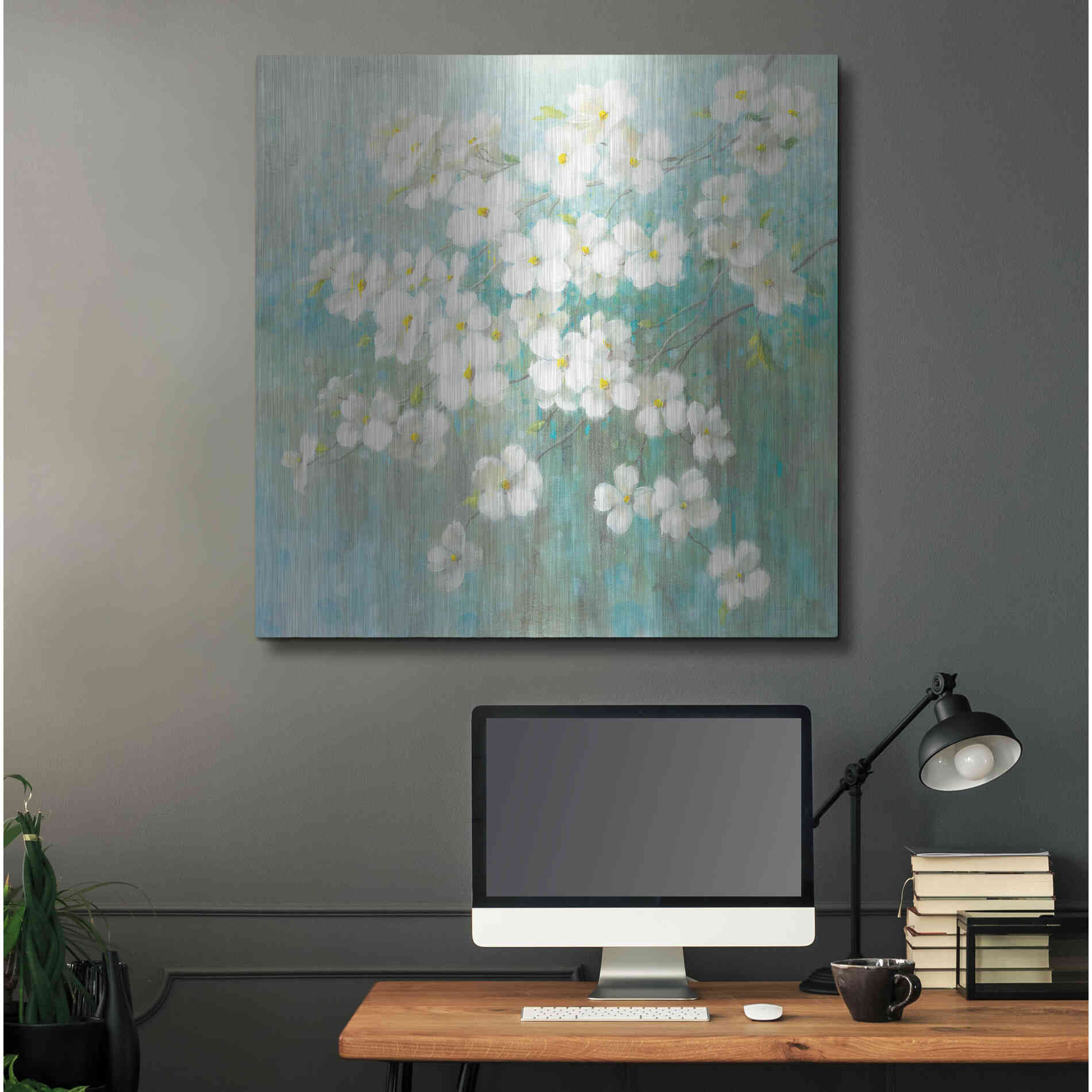 Luxe Metal Art 'Spring Dream I Abstract' by Danhui Nai, Metal Wall Art,36x36