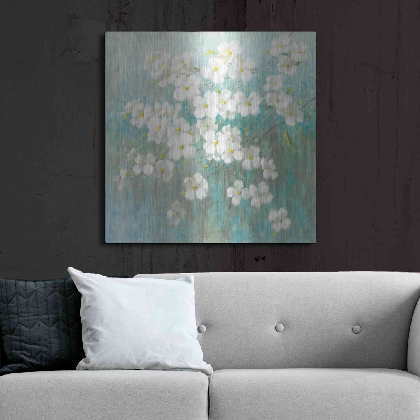 Luxe Metal Art 'Spring Dream I Abstract' by Danhui Nai, Metal Wall Art,36x36