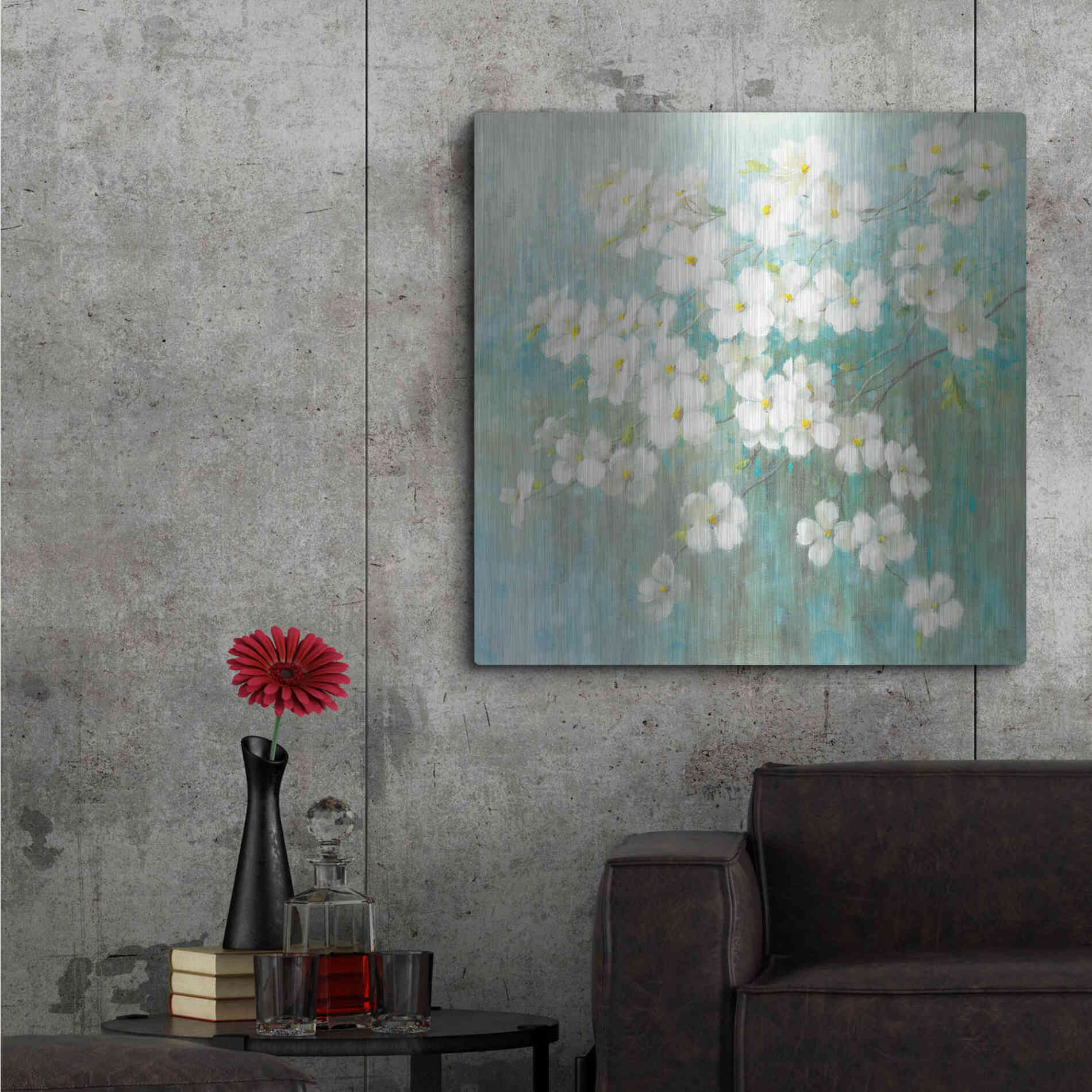 Luxe Metal Art 'Spring Dream I Abstract' by Danhui Nai, Metal Wall Art,36x36