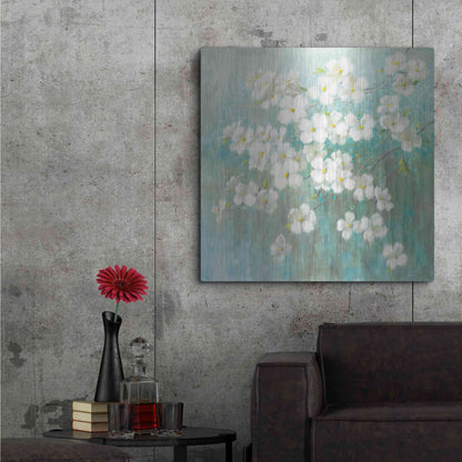 Luxe Metal Art 'Spring Dream I Abstract' by Danhui Nai, Metal Wall Art,36x36