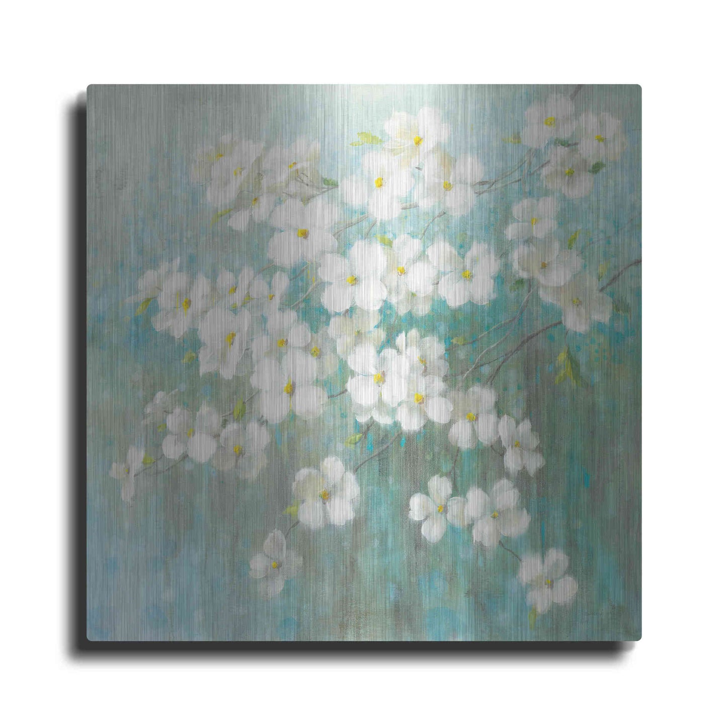 Luxe Metal Art 'Spring Dream I Abstract' by Danhui Nai, Metal Wall Art
