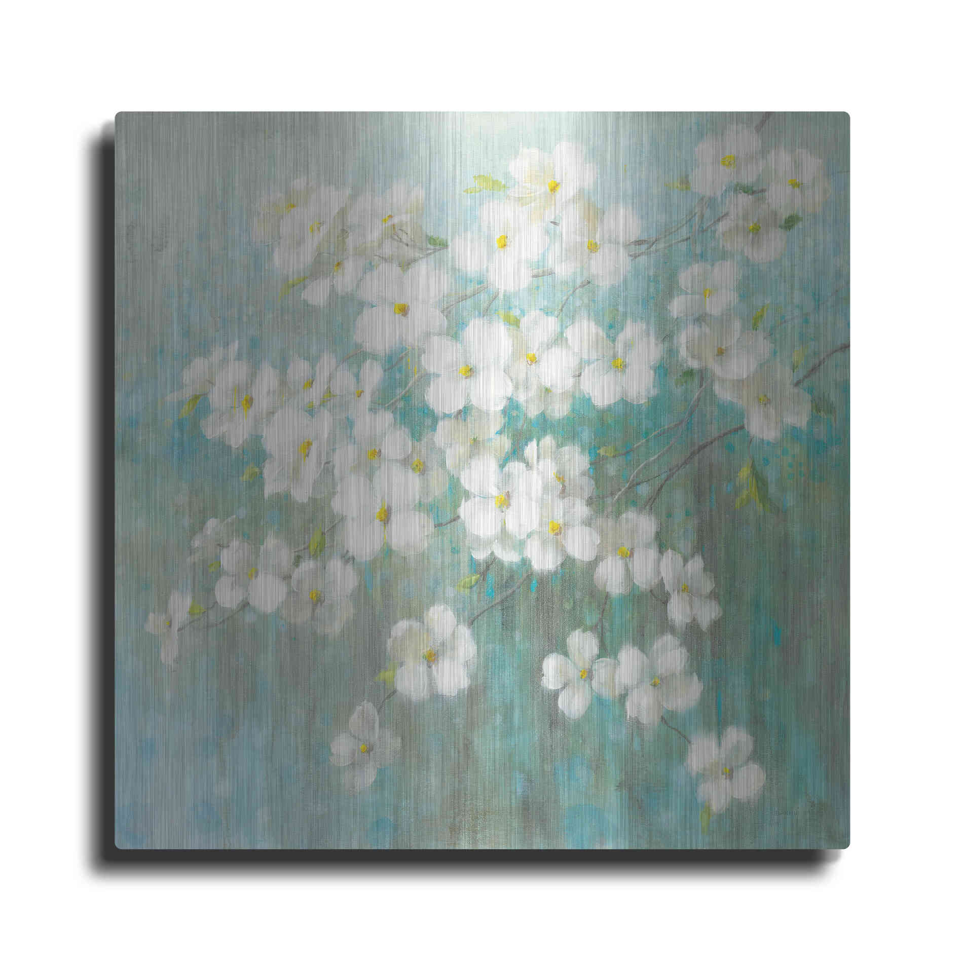 Luxe Metal Art 'Spring Dream I Abstract' by Danhui Nai, Metal Wall Art