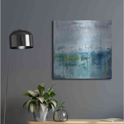 Luxe Metal Art 'Thaw' by Patrick Dennis, Metal Wall Art,24x24